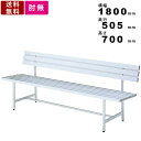 アルミベンチ ALB-5 3人用 背付 ガーデンベンチ 待合スペース 屋外対応 カフェベンチ テラス 屋上 庭 組立品 アルマイト仕上げ 肘なし 公園 スタンダ...