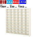 【楽天お買い物マラソン!!各種クーポン配布中】54人用シューズボックス BS-54NH6SN 6列9段 オープンタイプ スチール製 収納ラック シューズロッカー 靴棚 収納棚 備品ロッカー 下足入れ スリッパ入れ オープンロッカー スチ
