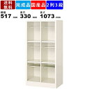 【楽天お買い物マラソン!!各種クーポン配布中】6人用シューズボックス BS-LL6H2N 2列3段 中棚付き オープンタイプ スチール製 シューズラック 収納ロッカー 靴棚 収納棚 アジャスター付 セミホワイト 完成品 くつ箱 下駄箱