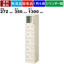 6人用シューズロッカー BST1-6WKN 1列6段 鍵付き 扉付きタイプ スチール製 シューズラック シューズロッカー 完成品 収納ロッカー 備品ボックス 業...