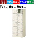 【店内全品ポイント2倍!!各種クーポン配布中】12人用シューズロッカー BST2-6WN 2列6段 扉付きタイプ スチール製 収納ボックス 下足入れ スリッパ入...