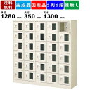 30人用シューズロッカー BST5-6WMXN 5列6段 窓付き 扉付きタイプ スチール製 シューズロッカー 収納家具 スチールラック 靴箱 下駄箱 透明窓付き...