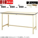 作業台 ワークテーブル 耐荷重300kg SWPH-960 高さ900mm 固定式 ポリエステル天板 軽作業 立ち作業 スタンディングデスク ハイデスク スチールデスク 作業スペース ワークスペース 角型天板 木目調 アイボリー シンプル 工場 作業場