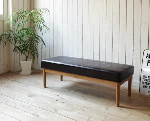 【店内全品ポイント2倍!!各種クーポン配布中】ベンチ ダイニング 西海岸テイスト モダンデザインリビングダイニングシリーズ ベンチ単品 2P