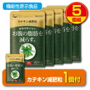 【期間限定特価+1個付】【送料無料・ゆうパケット配送】肥満気味の方のお腹の脂肪を減らす カテキン減肥粒 機能性表示食品 【60粒30日分】(5個組)粒タイプ 緑...