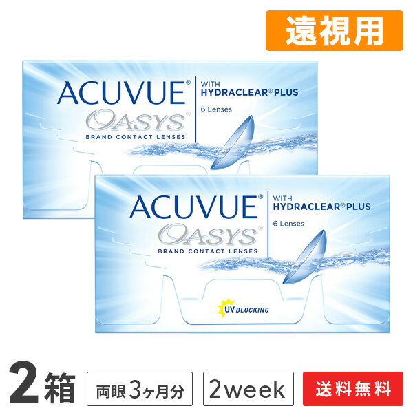 【送料無料】アキュビューオアシス (遠視用) コンタクトレンズ 2week 2箱セット 6枚入 2週間使い捨て コンタクトレンズ コンタクトのサムネイル
