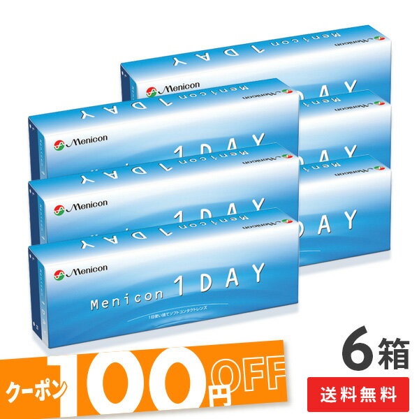 【送料無料】【100円OFFクーポン配布中】メニコンワンデー 6箱セット (メニコン1DAY / メニコン ワンデー / Menicon 1day / コンタクト / 1日使い捨て / コンタクトレンズ)