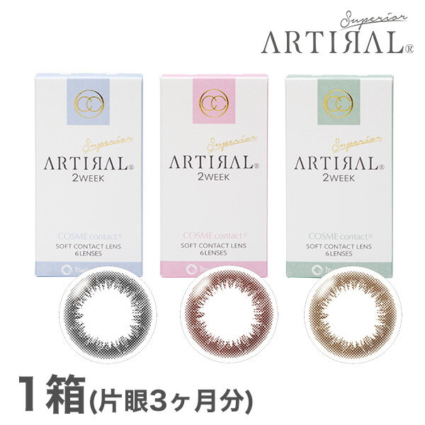【送料無料】アーティラル スペリア 2week 6枚入り 1箱(artiral / 2ウィーク / 度なし / 度あり / カラコン / カラーコンタクト / SHOBIDO)のサムネイル
