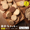 おからクッキー 1kg ( 500g × 2袋 ) 訳あり ミックスフ...(4)