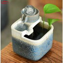 インテリア卓上噴水 置物 USB水ポンプ 室内噴水 装飾品 デスクトップの装飾品 リビングルーム デスクトップの噴水 流れる水の装飾品