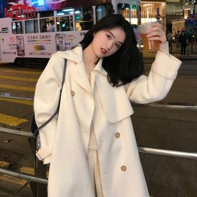 ラシャコート レディース ロングコート アウター トレンチコート ロング 韓国風 お洒落 チェスターコート 20代 30代 春 秋 冬 無地 コートアウター