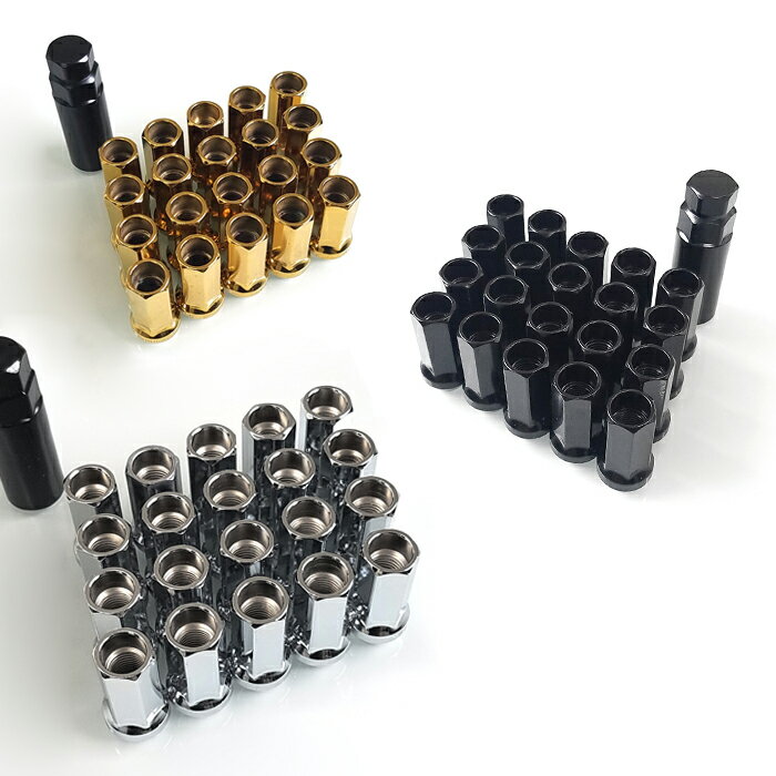 【AQMF+】スーパーロックナット44mmロング貫通タイプM12times;P1.25/M12times;P1.56色のカラー17HEXスチール製アダプター付属【PGAQ-SLN-LV】アキュームAQMホイールナットロックナット汎用品レッド/ブルー/ブラック/ゴールド/メッキ/マジョーラ