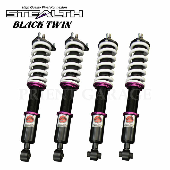 【STEALTH BLACK TWIN】 車高調キット SUBARU BP5/BP9/BPE レガシィツーリングワゴン専用 4WD ピロ調整マウント 減衰力25段調整 フルタップ 全長調整式 ローダウン サスペンション【PGFK-SBTW-PF002W】 ファイナルコネクション ステルスブラックツイン スバル LEGACY