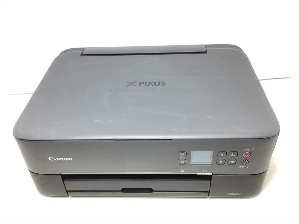【中古】Canon プリンター A4インクジェット複合機 PIXUS TS5330 ブラック 2019年モデル テレワーク向け