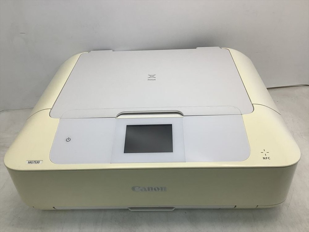 【中古】旧モデル Canon インクジェットプリンター複合機 PIXUS MG7530 WH ホワイト
