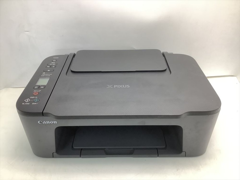 【中古】キヤノン Canon プリンター A4インクジェット複合機 PIXUS TS3530 ブラック Wi-Fi対応 テレワーク向け 2022年モデル 4色・一体型・対応インクBC-365/366シリーズ