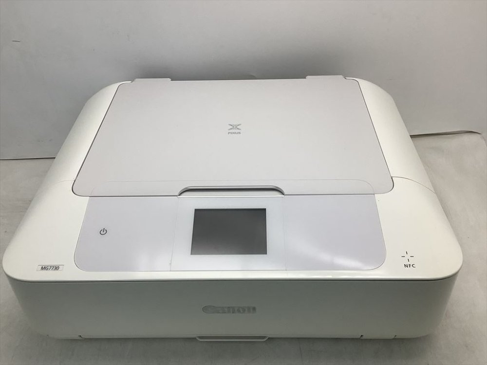 【中古】Canon キヤノン インクジェット複合機 PIXUSMG7730WH ホワイト