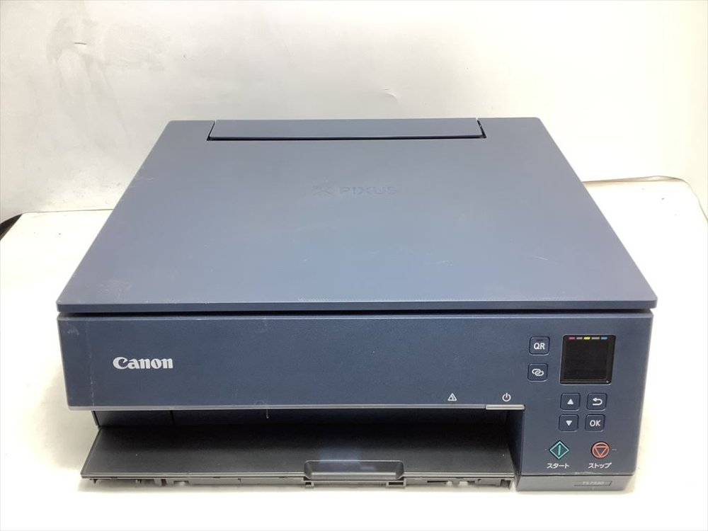 【中古】旧モデル Canon プリンター A4インクジェット複合機 PIXUS TS7330 ネイビー テレワーク向け 5色・独立型・対応インクBCI-380/381シリーズ