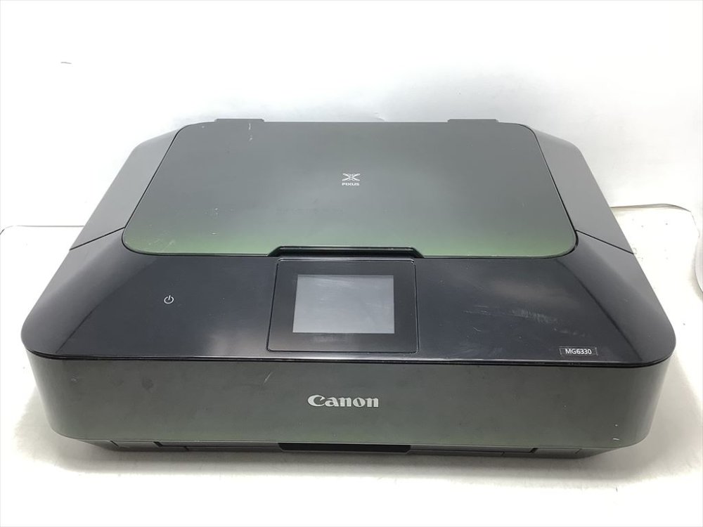 【中古】Canon インクジェット複合機 PIXUS MG6330 グリーン