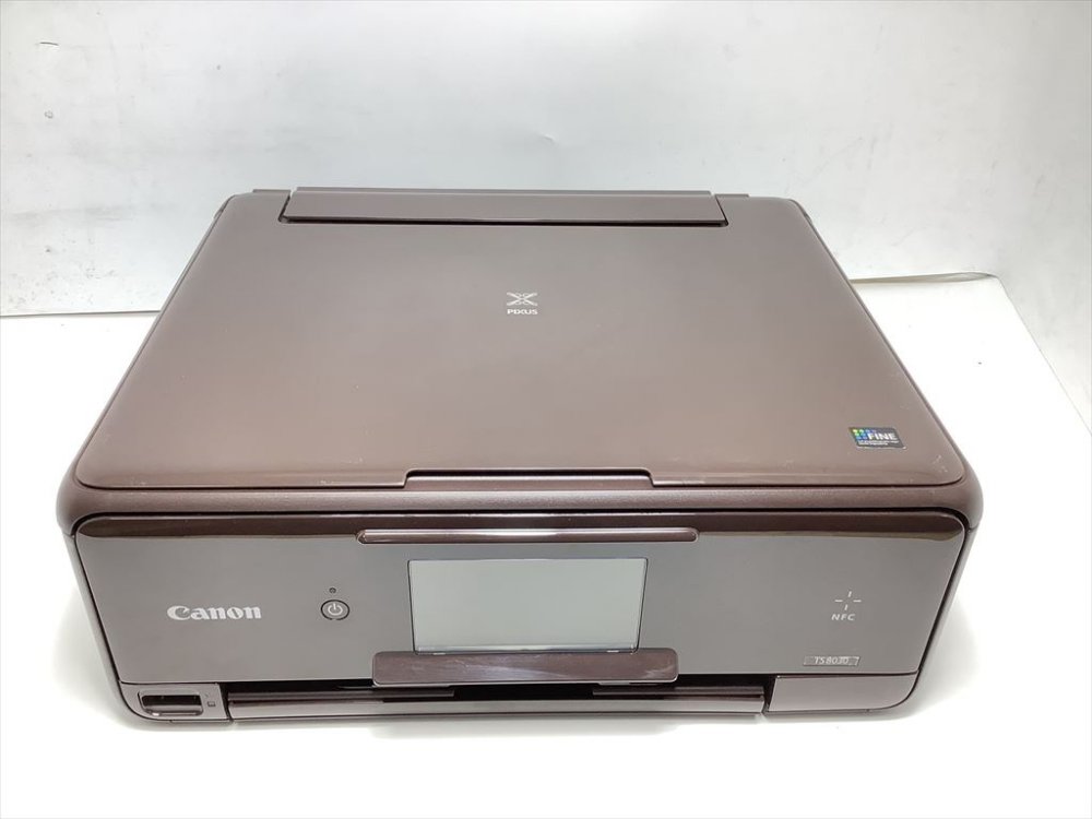 【中古】旧モデル Canon インクジェットプリンター複合機 TS8030 BW ブラウン