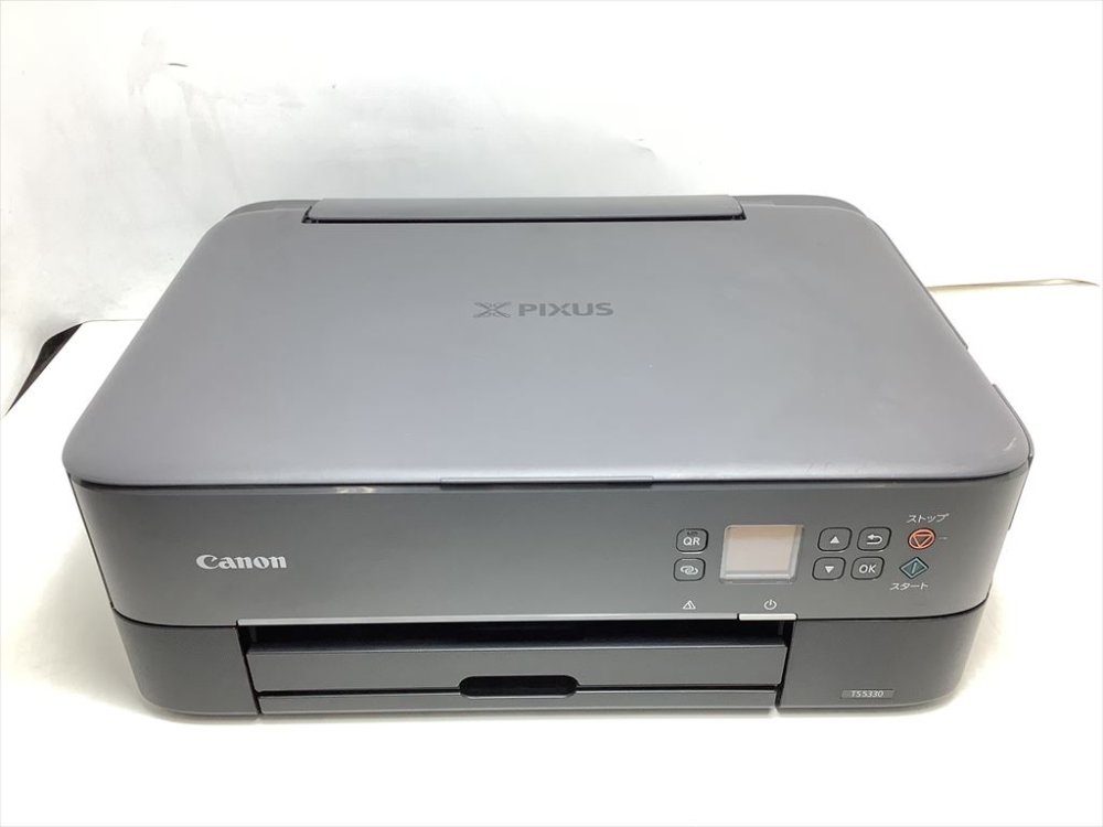 【中古】Canon プリンター A4インクジェット複合機 PIXUS TS5330 ブラック 2019年モデル テレワーク向け
