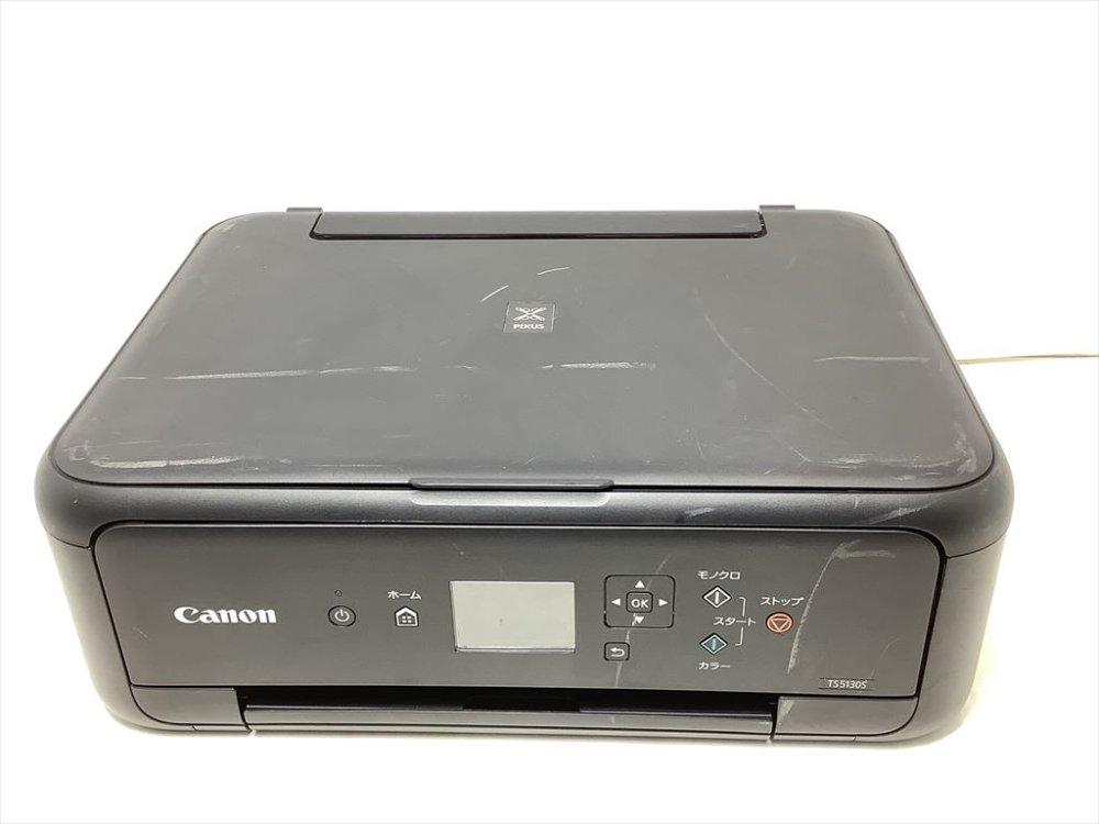 【中古】Canon プリンター A4インクジェット複合機 PIXUS TS5130S ブラック 2018年モデル