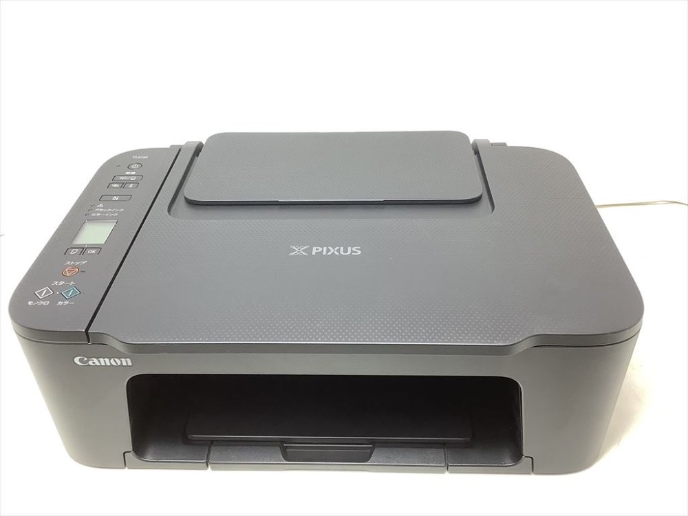 【中古】【New】キヤノン Canon プリンター A4 インクジェット複合機 TS3730 BLACK Wi-Fi対応 テレワーク 対応インクBCI-366/365シリーズ 【2024年秋冬モデル】