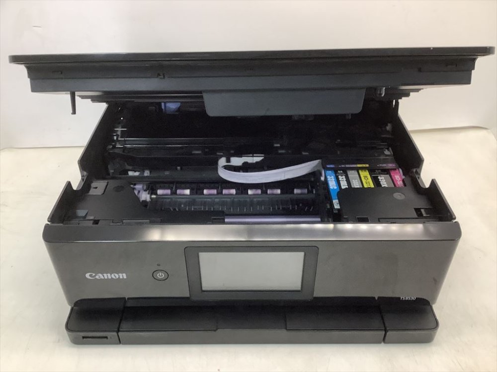 【中古】Canon プリンター A4インクジェット複合機 PIXUS TS8530 ブラック 2021年モデル テレワーク向け 6色・独立型・対応インクBCI-330/331シリーズ