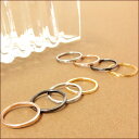 【ステンレス アーガイル ピンキーリング】【選べる4色x1~5号】 ピンキーリング 小指 1号 2号 3号 4号 5号 ステンレスピンキーリング キュービックジ...