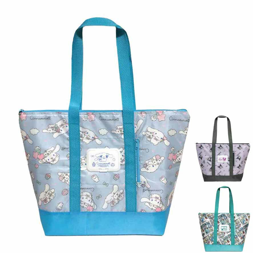サンリオ sanrio シナモロール ハンギョドン クロミ トートバッグ 保冷 ポケット付 かわいい お弁当 キャラクター 雑貨のサムネイル