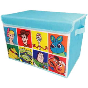 おもちゃ箱 収納ボックス 蓋付き かわいい ディズニー グッズ トイストーリー キャラクター 雑貨 ライトブルー