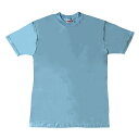 アウトレット 訳あり Tシャツ ライト ブルー 水色 無地 安い 半袖 メール便可