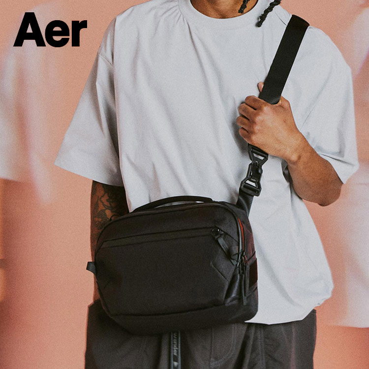 【2026春夏新作】エアー Aer Day Sling 4 Max X-PAC デイスリング4 マックス エックスパック 国内正規品 AER 29074 スリングバッグ ショルダーバッグ 鞄 ビジネス カジュアル メンズ ナイロン ブラック ブラック 防水 撥水