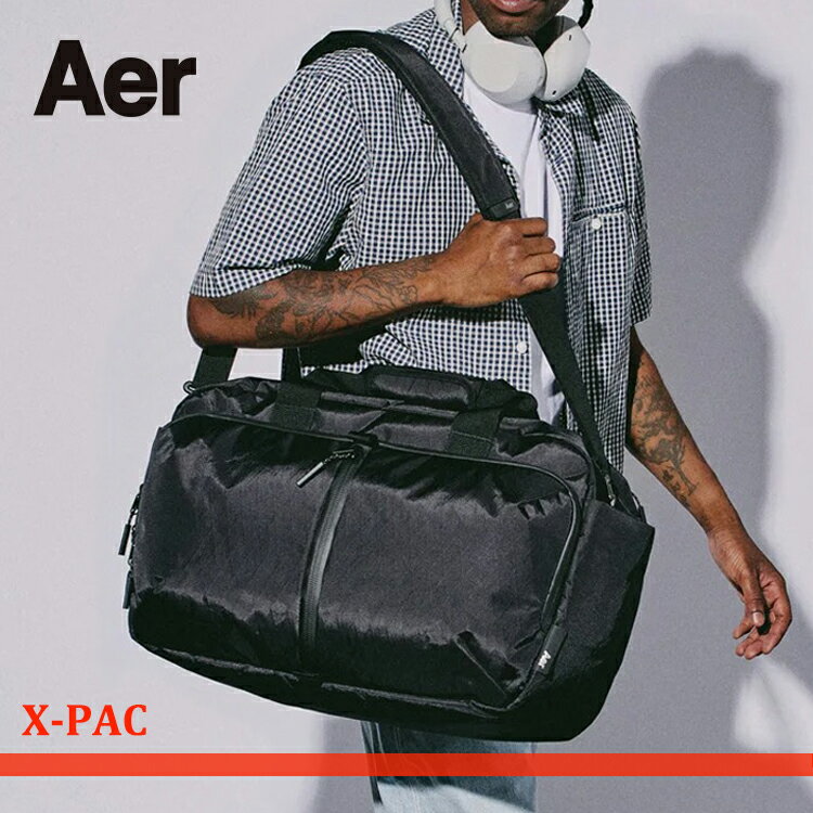 エアー Aer Travel Weekender X-Pac トラベルウィーケンダー エックスパック 国内正規品 AER 29048 ダッフルバッグ ショルダーバッグ ボストンバッグ 鞄 ビジネス カジュアル メンズ ナイロン ブラック ブラック 防水 撥水 旅行 出張