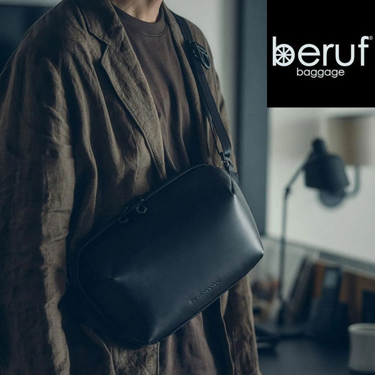樂天商城 - 【1000円OFFクーポン対象】【20周年記念アイテム】BERUF ベルーフ URBAN EXPLORER 6.0 Waterproof Leather アーバンエクスプローラー6.0ウォータープルーフレザー brf-GR21-WPL ベルーフバゲージ ショルダーバッグ スリングバッグ ブラック 防水レザー scotchgard GEARED