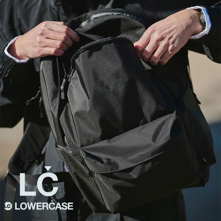 【26SSモデル】LC by LOWERCASE エルシーバイロウワーケース DAYPACK M (LC01) デイパック Mサイズ リュック ユニセックス バックパック リュックサック ビジネス カジュアル 通勤 通学 鞄 bag バッグ ブラック 黒 20L