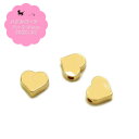 メタルパーツ ハート5mm(3個入) 通し穴付 メタルチャーム アクセサリーパーツ ハンドメイド 手芸材料 金属パーツ ビーズ素材 手作り アクセサリー パー...
