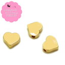 メタルパーツ ハート7mm(3個入) 通し穴付 メタルチャーム アクセサリーパーツ ハンドメイド 手芸材料 金属パーツ ビーズ素材 手作り アクセサリー パーツ 金具 PRIMA LUCE PLUS プリマルーチェプラス