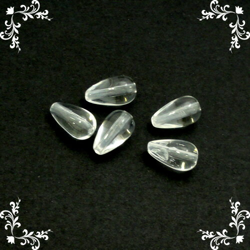 【在庫限り】アクリルストーンビーズ しずく型 7.5x13mm (50個入り) 　 サン 30/3513004 セイ 通し穴ビーズ クリア色 雫 人工石 パーツ ハンドメイド 手作り イヤリング ピアス ブレスレット アクセサリー PRIMA LUCE LUS プリマルーチェプラス