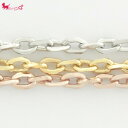 235S-4D/C TW 小判 チェーン 【1m/100cmカット】 バッグチェーン カットチェーン 切り売り チェーンのみ パーツ チェーンだけ ハンドメイド 素材 材料 ネックレス ブレスレット チェーン PRIMA LUCE プリマルーチェ