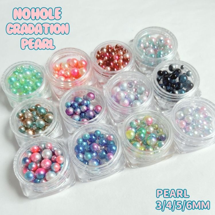 Venetian Beads - 「グラデーションパールMIX 」約3mm~6mm/ (アソート アクセサリーパーツ資材PRIMALUCEPLUS