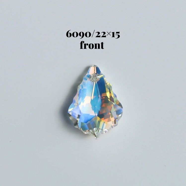 【1個入り】クリスタルガラス オーストリア製 ＃6090/22×15mm ペンダントトップ　...