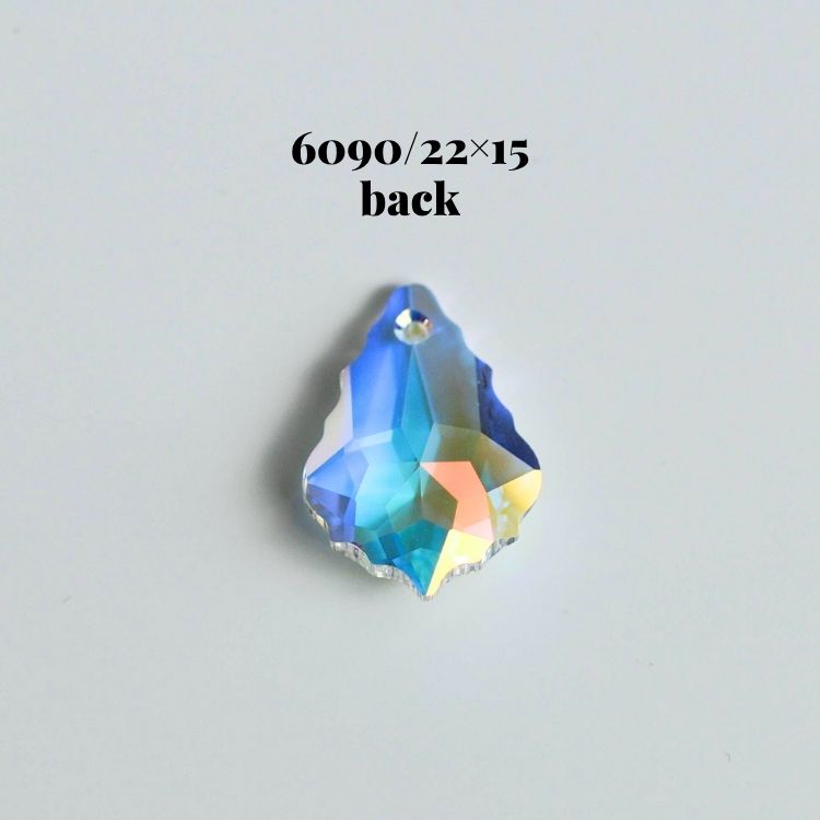 【1個入り】クリスタルガラス オーストリア製 ＃6090/22×15mm ペンダントトップ　...