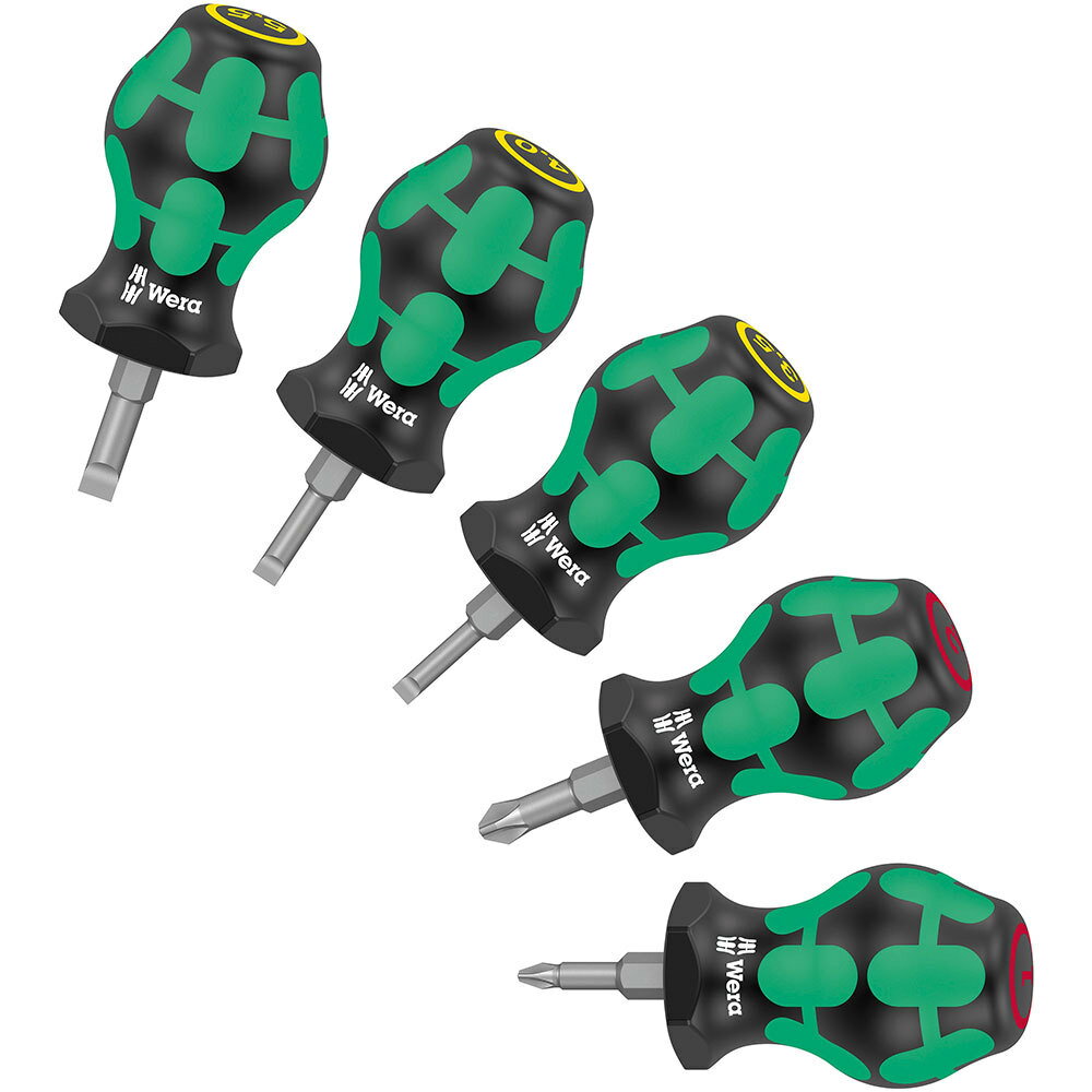 WERA ヴェラ スタビードライバーセット1 Stubby Set 1 (型番:05008870001)