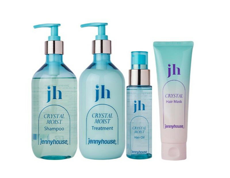 ジェニーハウス（Jennyhouse）クリスタル モイスト【4点セット】おまけ付き（シャンプー475ml+トリートメント475ml+ヘアマスク130g+ヘ..