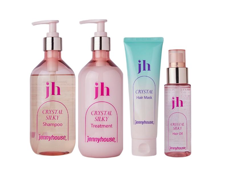 ジェニーハウス（Jennyhouse） クリスタルシルキーおまけ付き【4点セット】（シャンプー475ml+トリートメント475ml+…