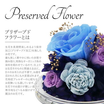 【誕生石カラー】 プリザーブドフラワー ガラスドーム ガラス ギフト 誕生日 プレゼント ガラスケース バラ 青いバラ ブルー グリーン 赤 仏花 ドーム ケース入り 枯れない プチ お祝い 結婚祝い プロポーズ 開店祝い 喜寿 祝い お供え 花 かわいい 通販