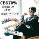 CBD リキッド カートリッジ 2本 セット CBD 70% 内容量 1.0ml 電子タバコ・ベイプ カートリッジ 高濃度 CBD 700mg テルペン 豊富 CBDペン 510 規格 cbd vape CBD ベイプ CBD 電子タバコ Airis ヘンプ カンナビジオール テルペンダー