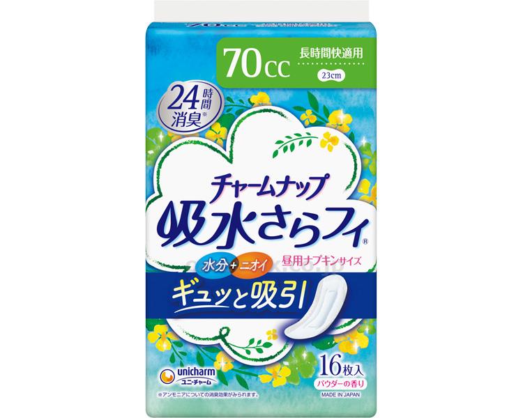 乐天商城 - チャームナップ 吸水さらフィ 長時間快適用 70cc 39387 16枚入 ユニ・チャーム