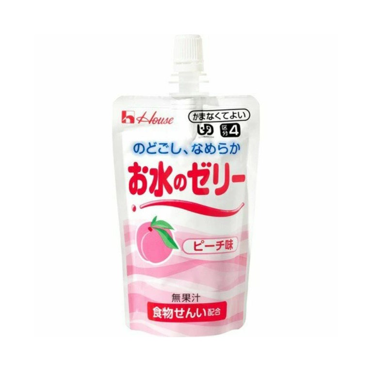 Rakuten - ゼリー飲料 お水のゼリー ピーチ味 120g ハウスギャバン 水分補給 非常食 防災